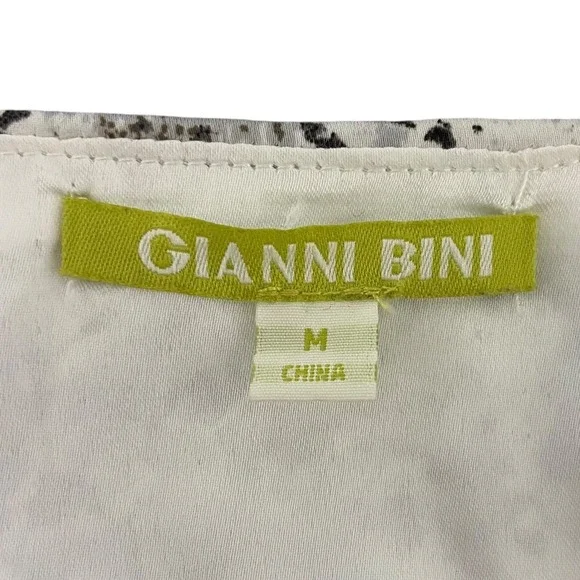 GIANNI BINI Snake Print Slip Midi Dress Spaghetti Strap V Neck Women Size Medium - Picture 3 of 10